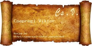 Csepregi Viktor névjegykártya