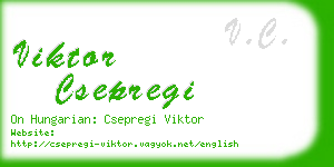 viktor csepregi business card